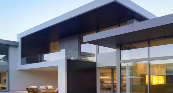 Minimalist House Design Architect Float Between The Striking Shapes