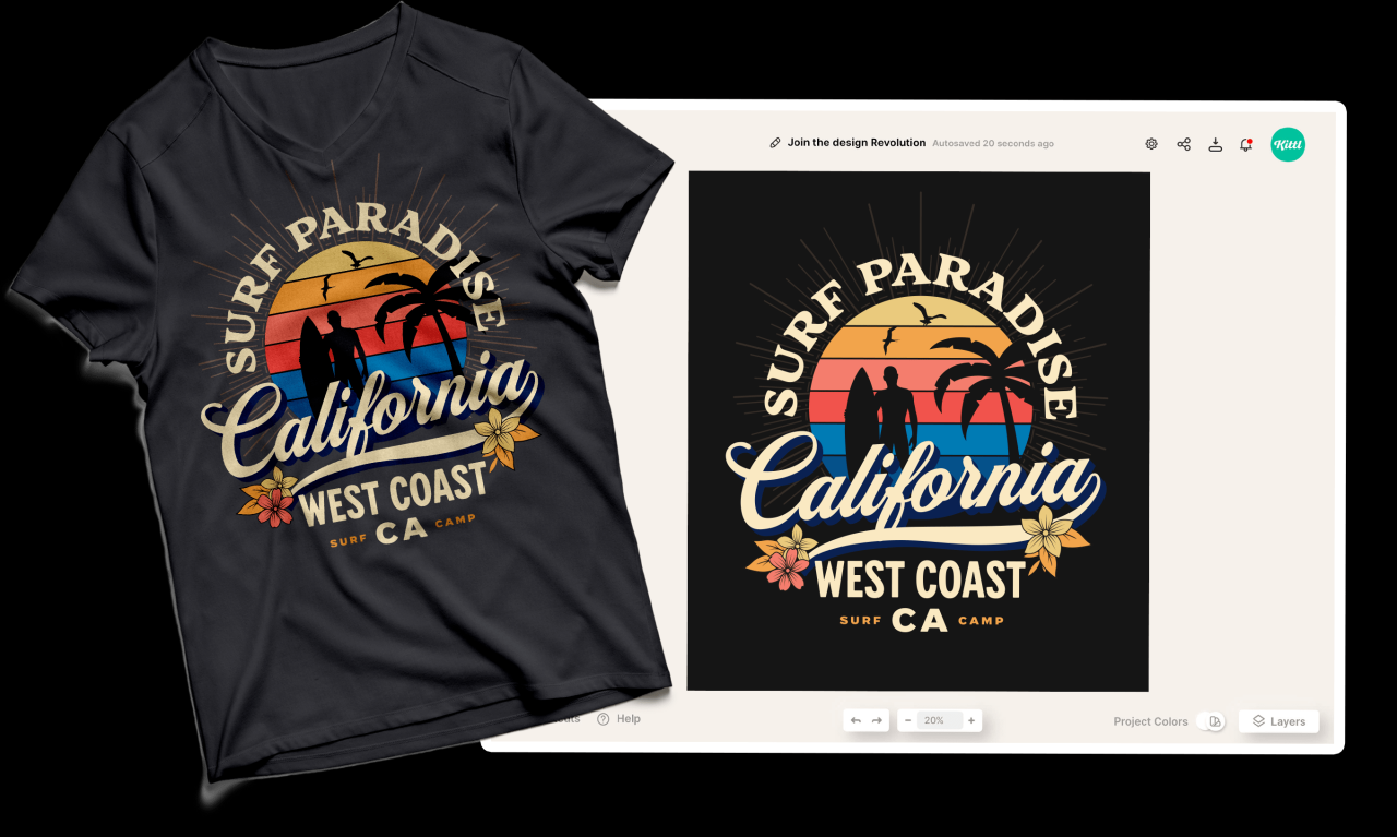 T-shirt Maker - Design Custom T-shirts Online | Kittl